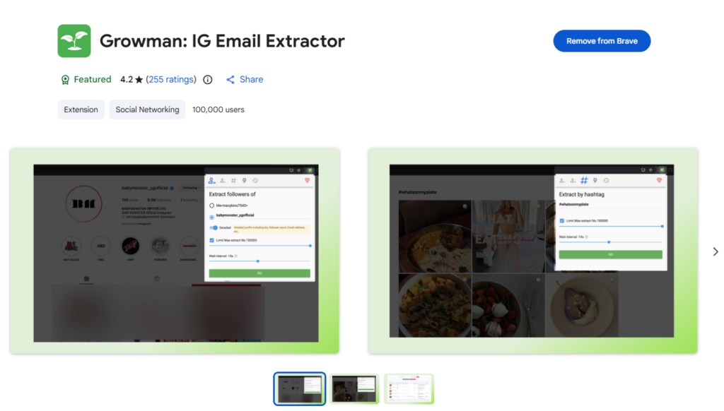 instagram followers scraper